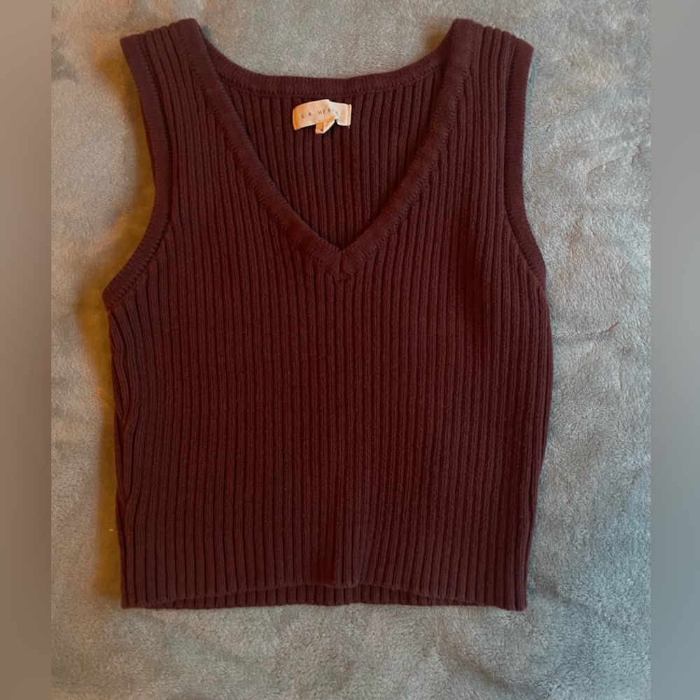 Pacsun brown vest top